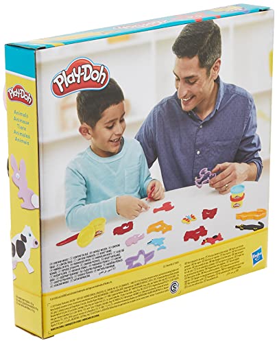 Play-Doh Fun Shapes Animal Set with 10 Cutters and 6 Cans