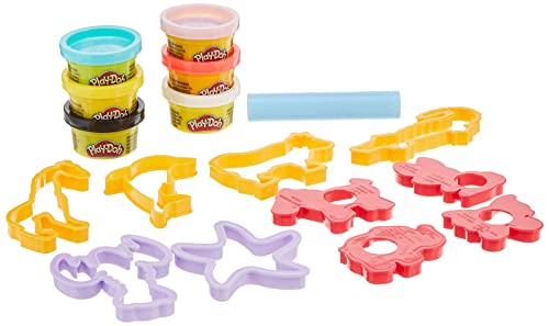 Play-Doh Fun Shapes Animal Set with 10 Cutters and 6 Cans