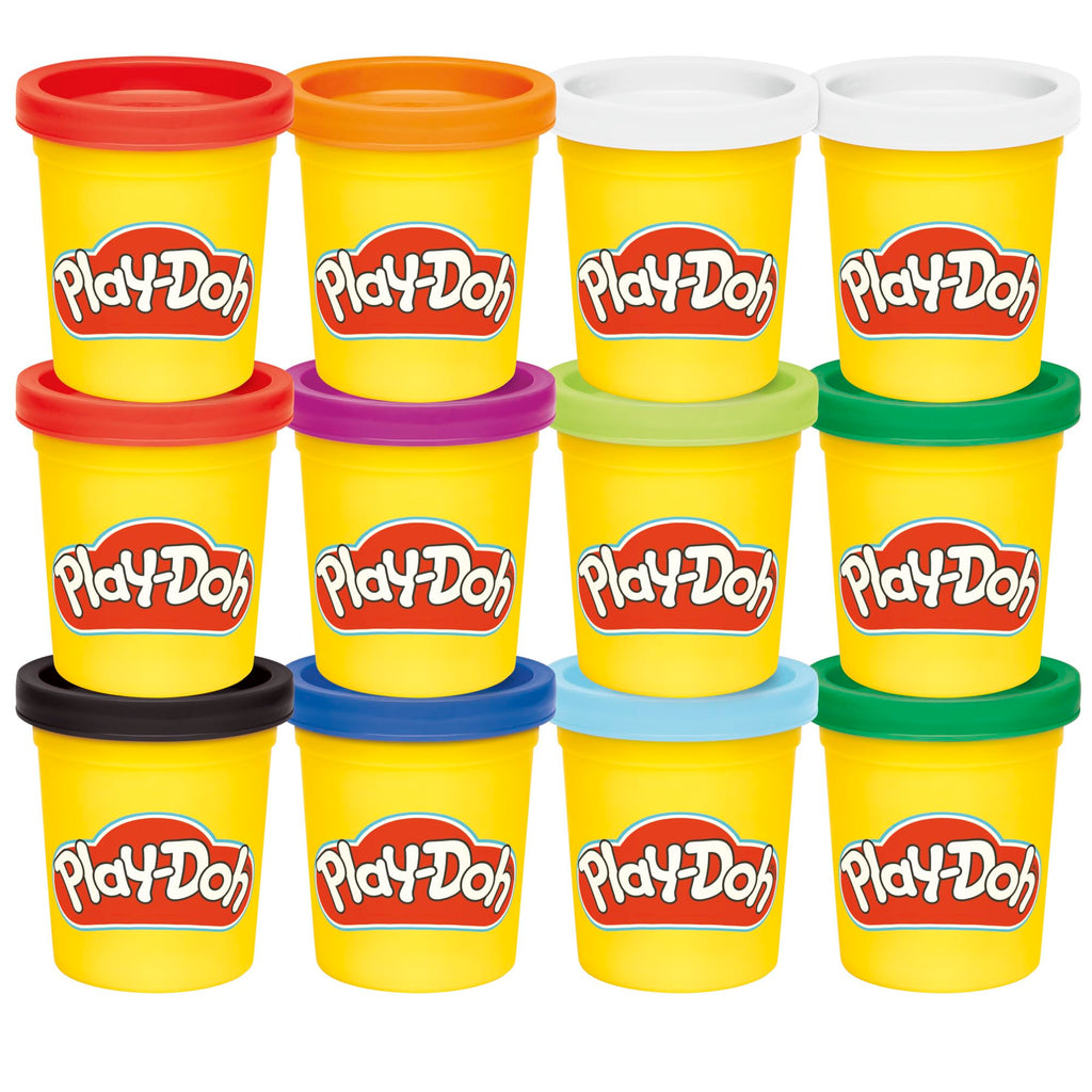 Play-Doh Jewel Colors Bulk 12-Pack of 4-Ounce Cans – Non-Toxic Modeling Dough for Kids Ages 2+ (Amazon Exclusive)