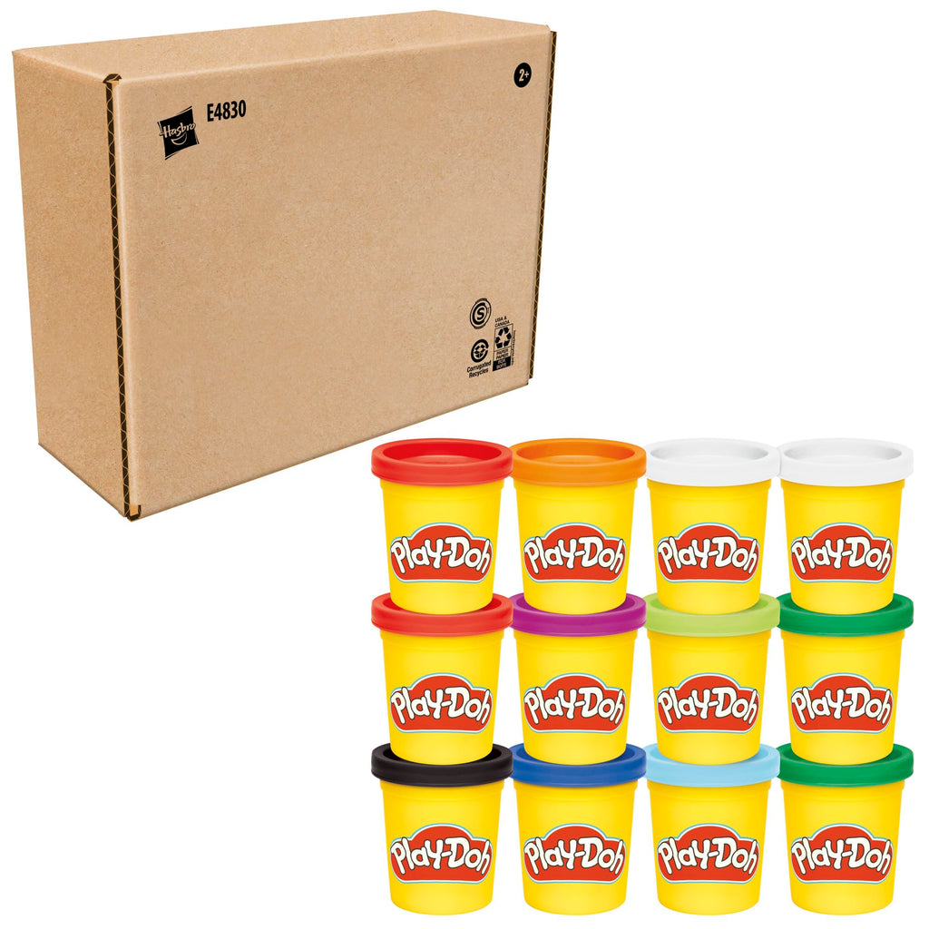 Play-Doh Jewel Colors Bulk 12-Pack of 4-Ounce Cans – Non-Toxic Modeling Dough for Kids Ages 2+ (Amazon Exclusive)