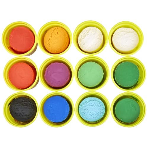 Play-Doh Jewel Colors Bulk 12-Pack of 4-Ounce Cans – Non-Toxic Modeling Dough for Kids Ages 2+ (Amazon Exclusive)
