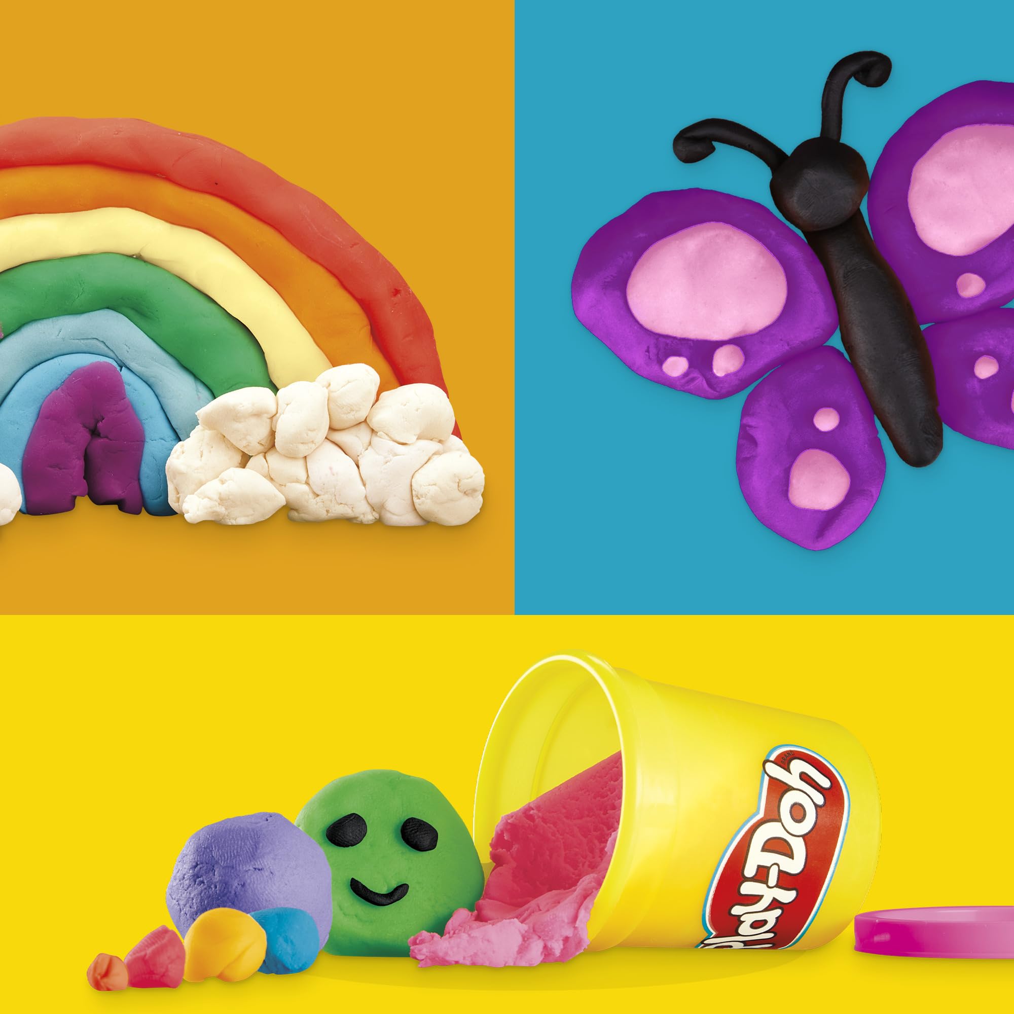 Play-Doh Jewel Colors Bulk 12-Pack of 4-Ounce Cans – Non-Toxic Modeling Dough for Kids Ages 2+ (Amazon Exclusive)