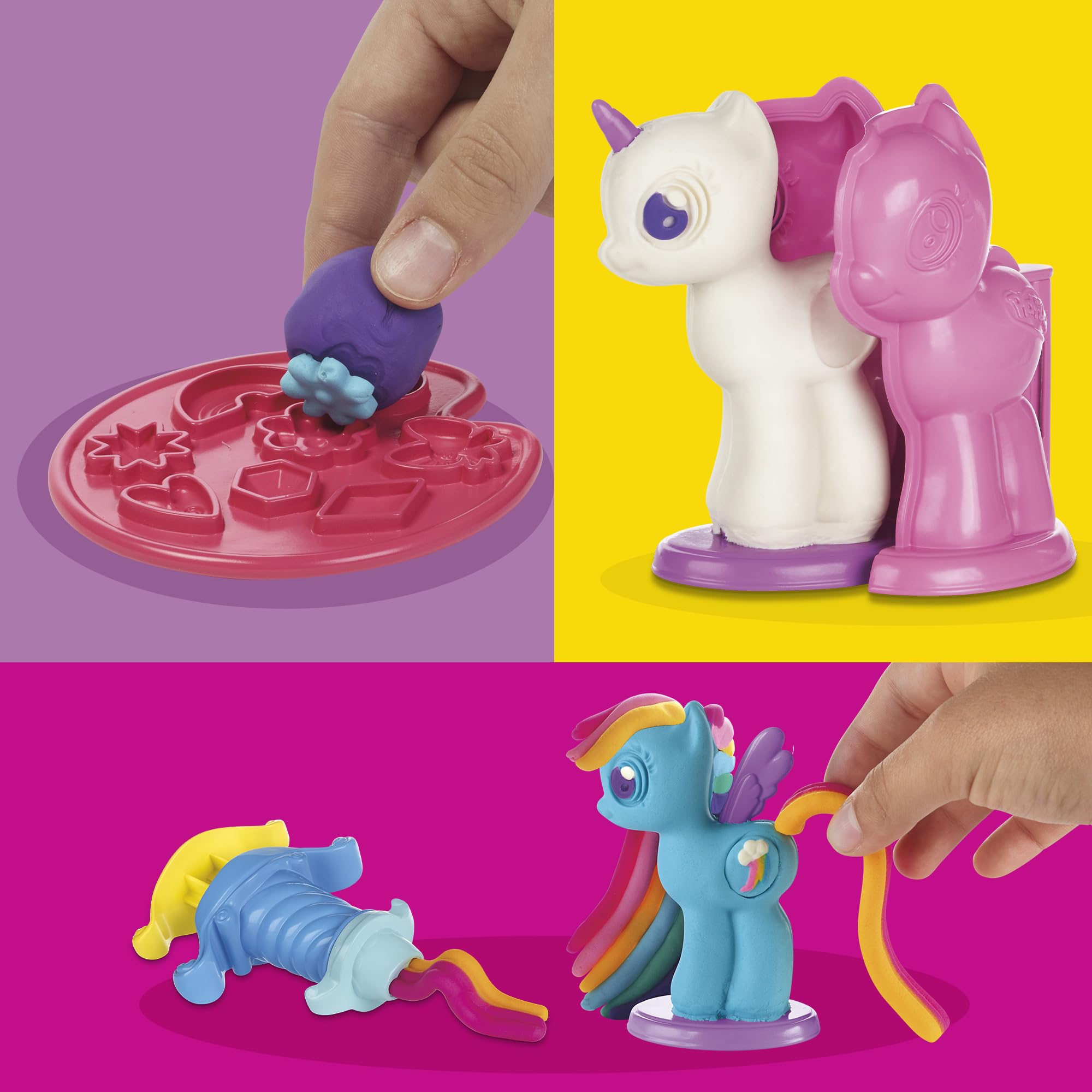 Play-Doh Make & Style Ponies Set – My Little Pony Arts and Crafts Kit for Kids (Amazon Exclusive)