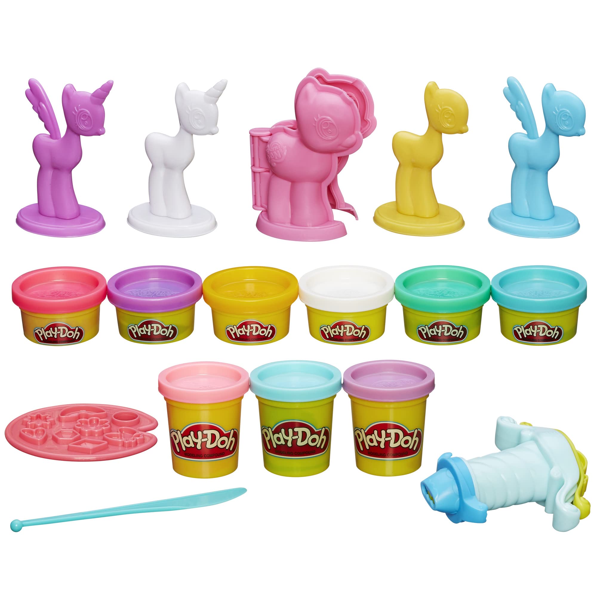 Play-Doh Make & Style Ponies Set – My Little Pony Arts and Crafts Kit for Kids (Amazon Exclusive)