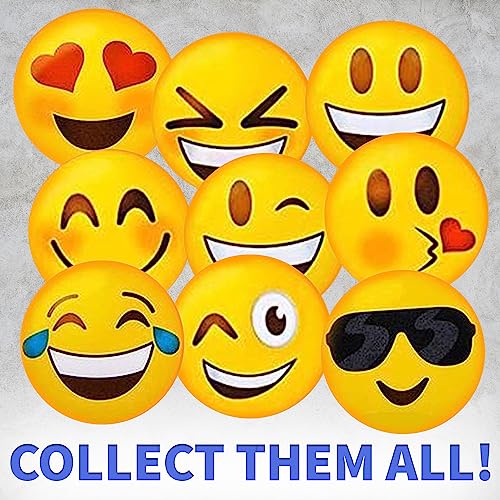Playbees 200-Pack Emoticon Stickers - 1.5-Inch Round Smiley Decals for Notebooks, Laptops, and Arts & Crafts