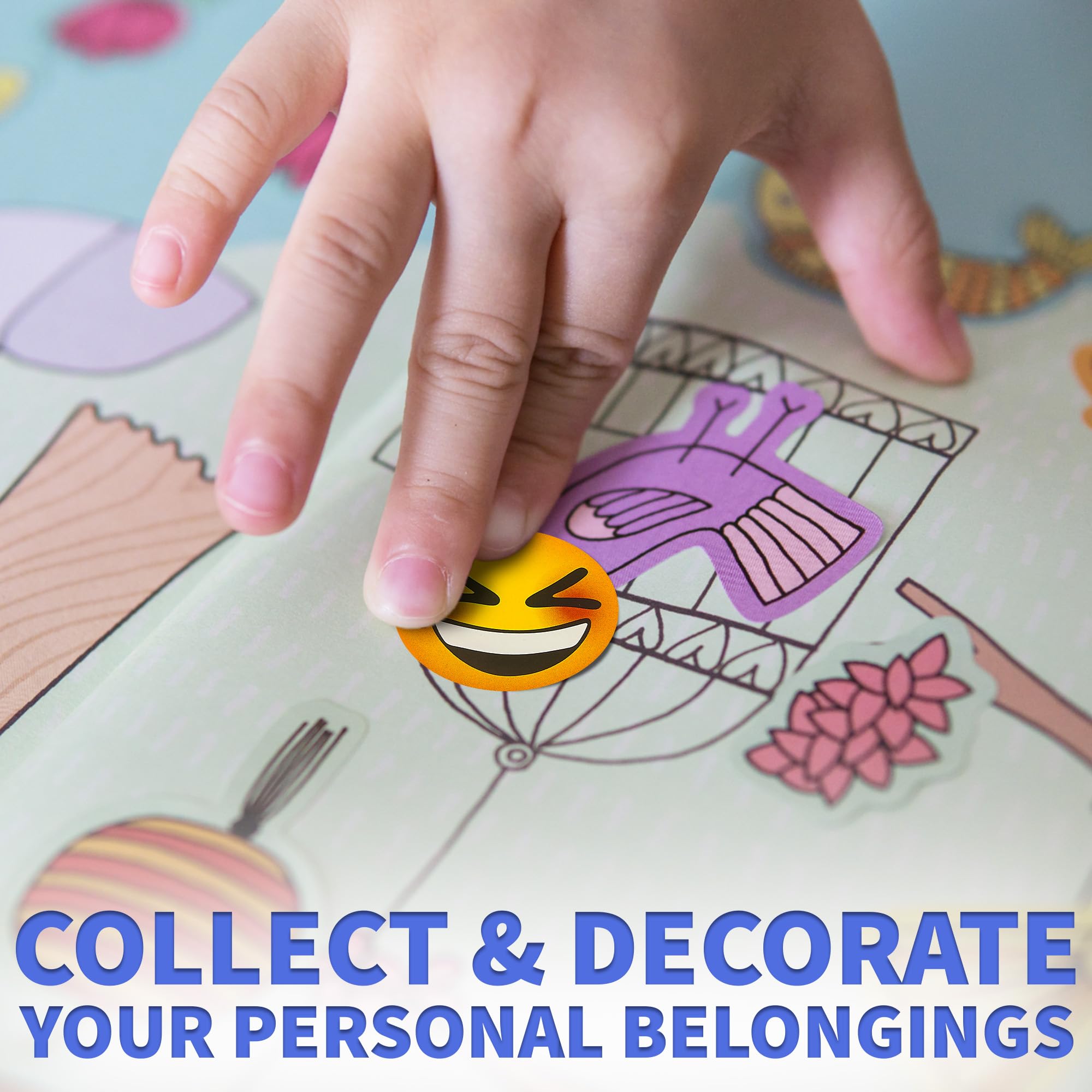 Playbees 200-Pack Emoticon Stickers - 1.5-Inch Round Smiley Decals for Notebooks, Laptops, and Arts & Crafts
