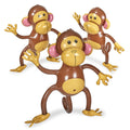 Playbees 27-Inch Inflatable Monkey 3-Pack – Jungle Safari Party Decorations