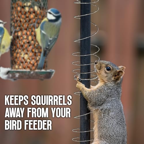 Playbees Metal Slinky Toy 4-Pack - 2-Inch Silver Coil Springs for Learning, Party Favors, Bird Feeder Squirrel Guard