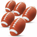PlayBolt 6-Inch Mini Footballs (Pack of 5) - Inflatable PVC Football with Hand Pump, Easy Grip, Ages 3-10