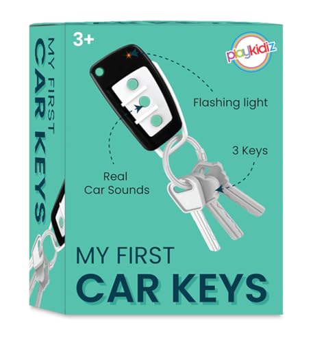 Playkidiz Toy Car Keys Set – Realistic Remote with Lights and Sounds for Toddlers Ages 3+