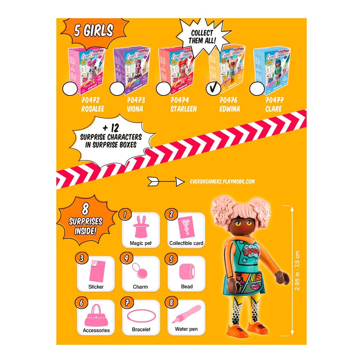 Playmobil EverDreamerz Comic World Edwina Set with Sneaker Charm & 7 Surprises