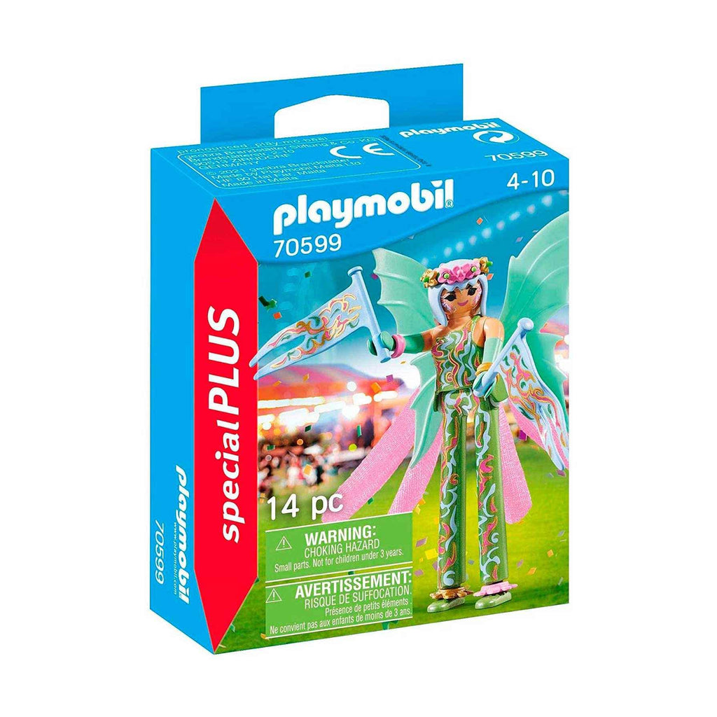 Playmobil Fairy Stilt Walker - Collectable Special Plus Figure with Wings and Flags