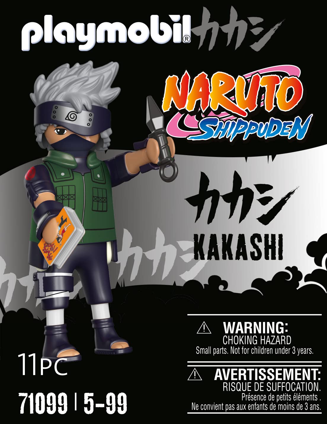 Playmobil Naruto Shippuden Kakashi Figure – Kunai & Book Included