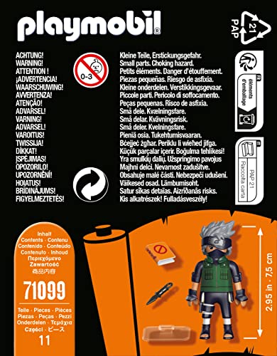Playmobil Naruto Shippuden Kakashi Figure – Kunai & Book Included