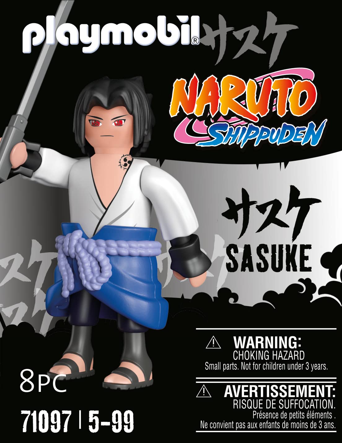 Playmobil Naruto Shippuden Sasuke Figure with Sword