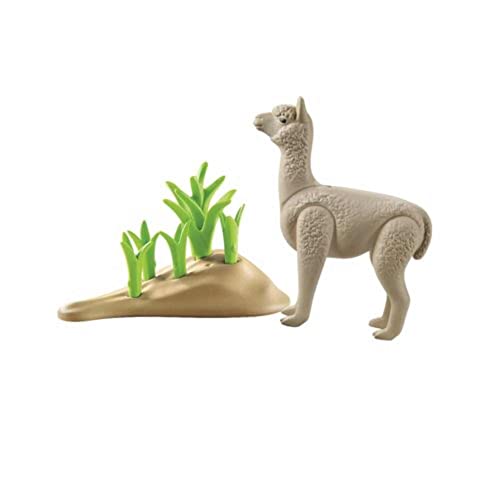 Playmobil Wiltopia Alpaca Figure with Trading Card – Eco-Friendly Animal Toy
