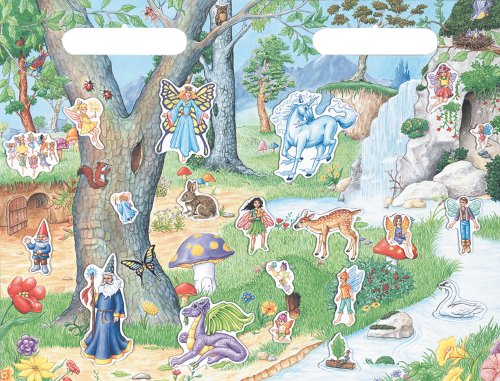 PlayMonster Create-A-Scene Fairies Magnetic Playset – Portable Mess-Free Magnet Activity for Kids Age 3+
