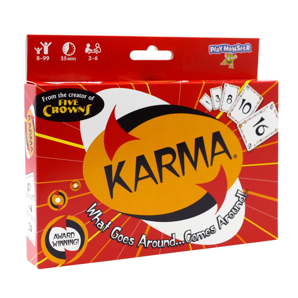 PlayMonster KARMA Card Game – Fast-Paced Elimination Fun for the Whole Family, Ages 8+