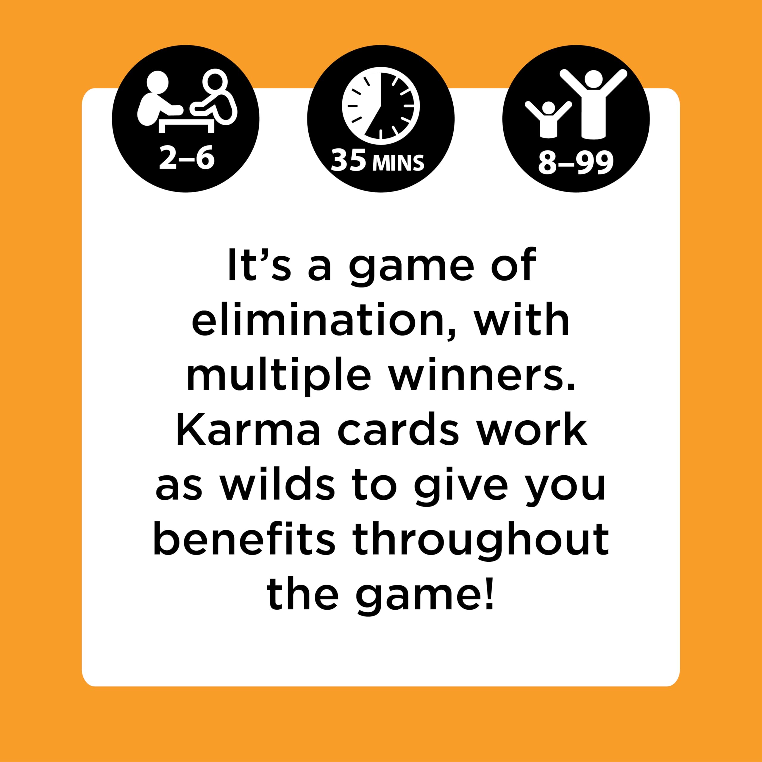 PlayMonster KARMA Card Game – Fast-Paced Elimination Fun for the Whole Family, Ages 8+
