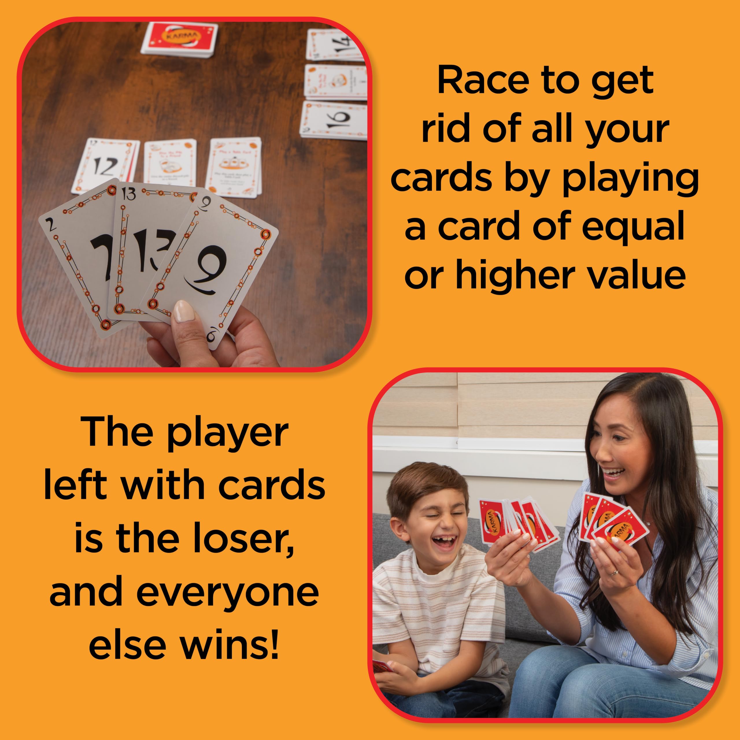PlayMonster KARMA Card Game – Fast-Paced Elimination Fun for the Whole Family, Ages 8+