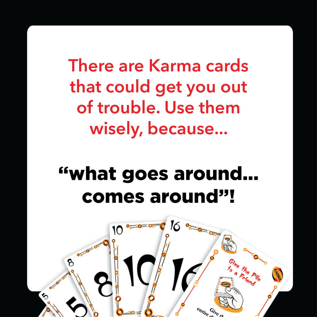 PlayMonster KARMA Card Game – Fast-Paced Elimination Fun for the Whole Family, Ages 8+