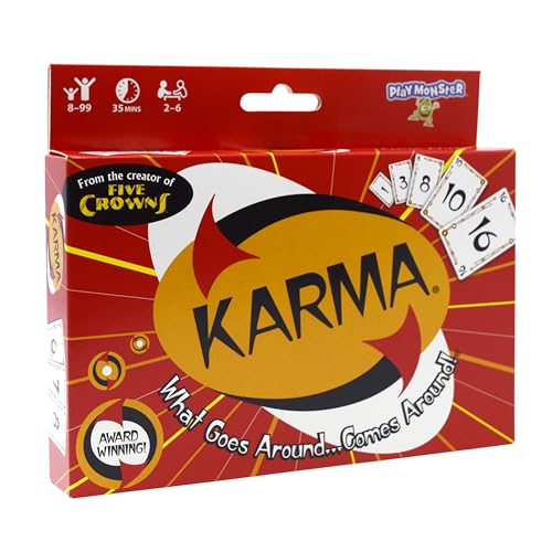 PlayMonster KARMA Card Game – Fast-Paced Elimination Fun for the Whole Family, Ages 8+