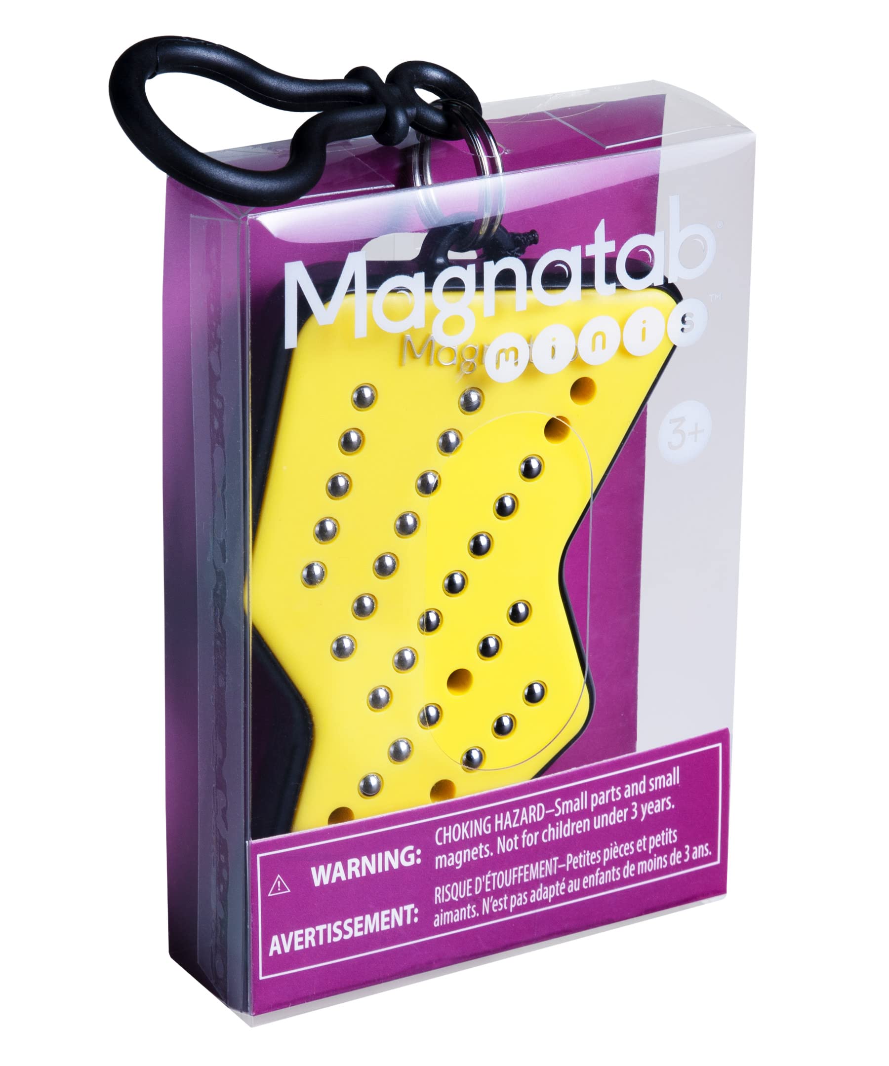 PlayMonster Magnatab Mini Lightning Bolt – Magnetic Drawing Fidget Toy with Satisfying Click Sounds
