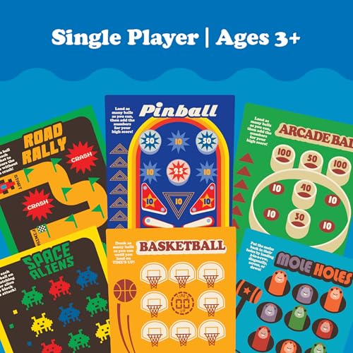 Playmonster Original Waterfuls Classic Handheld Water Game – 6 Interchangeable Back Panels, Retro Travel Game for Kids Ages 3+