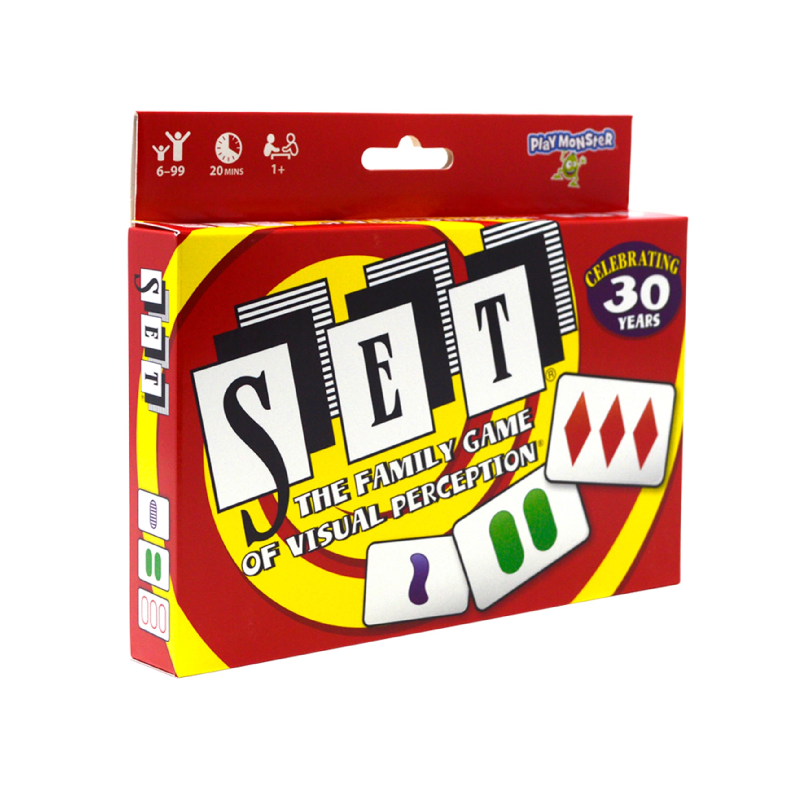 PlayMonster SET Card Game – Fast-Paced Visual Perception Game for Ages 8+ | 81 Cards, Rules Included