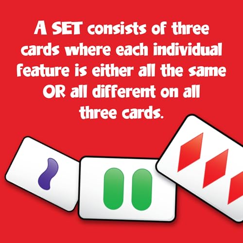 PlayMonster SET Card Game – Fast-Paced Visual Perception Game for Ages 8+ | 81 Cards, Rules Included