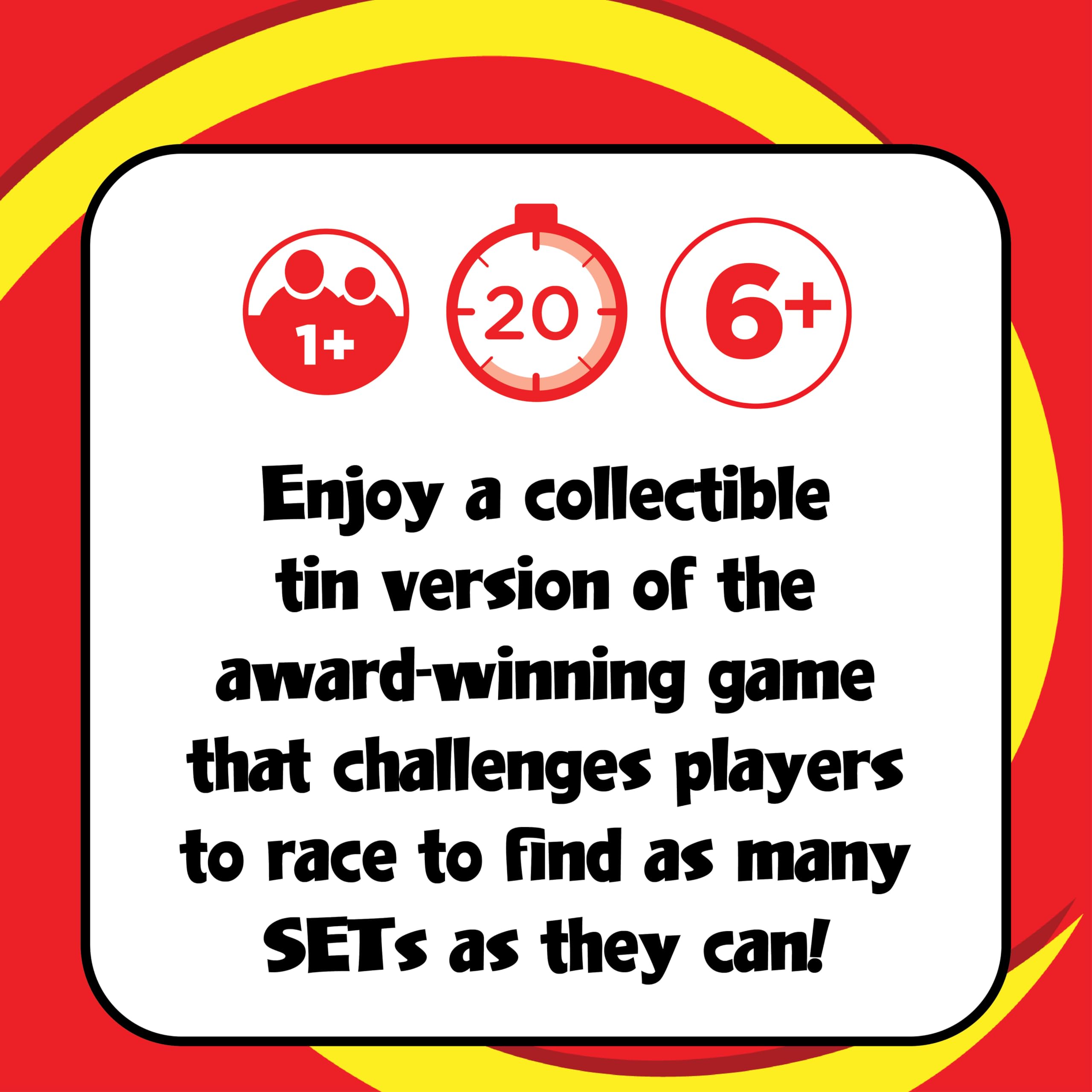 PlayMonster SET Card Game – Fast-Paced Visual Perception Game for Ages 8+ | 81 Cards, Rules Included