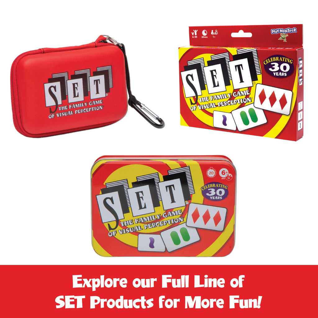 PlayMonster SET Card Game – Fast-Paced Visual Perception Game for Ages 8+ | 81 Cards, Rules Included