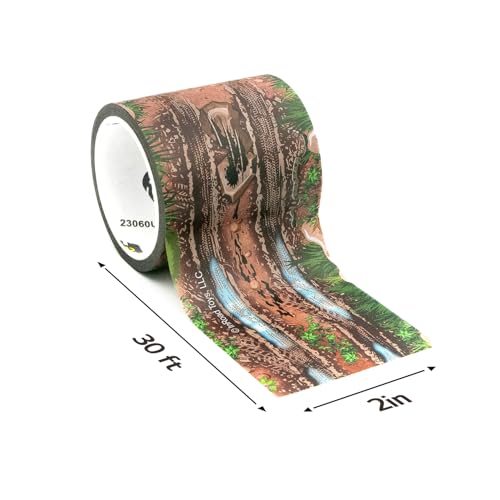 PlayTape Dirt Road Tape for Toy Cars – 2 in x 30 ft Roll, Low-Tack & Residue-Free
