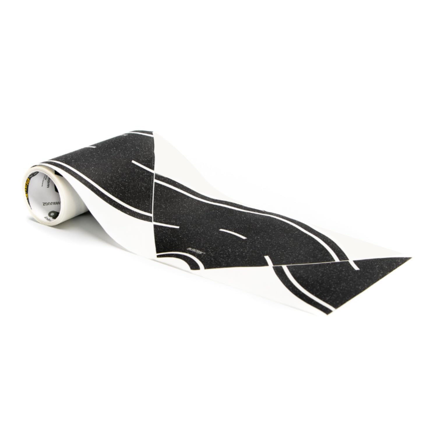 PlayTape Road Tape Curves – 12 Curved Pieces for Toy Car Roads, 4 Inches Wide, No Residue