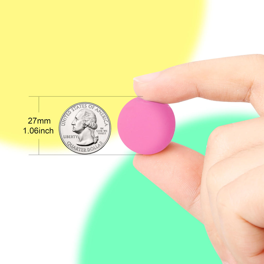 Pllieay 48 Pack Glow in the Dark Bouncing Balls – 27mm Rubber Bouncy Balls for Kids Party Favors, Classroom Prizes, and Birthdays
