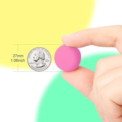 Pllieay 48 Pack Glow in the Dark Bouncing Balls – 27mm Rubber Bouncy Balls for Kids Party Favors, Classroom Prizes, and Birthdays