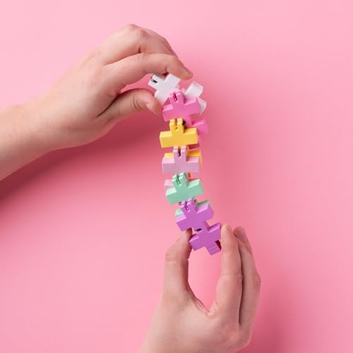 PLUS PLUS HEXEL Bubblegum Fidget Toy – Stress Relief & Focus Aid, BPA-Free