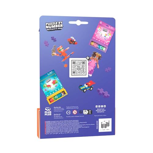 Plus Plus Puzzle By Number Activity Pad Space – STEM Building Toy for Kids 5-12