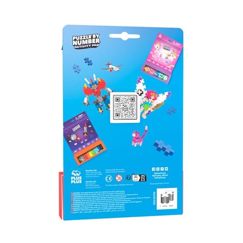 Plus-Plus Transportation Activity Pad with Numbered Guides – 6 Travel Builds in 2D & 3D