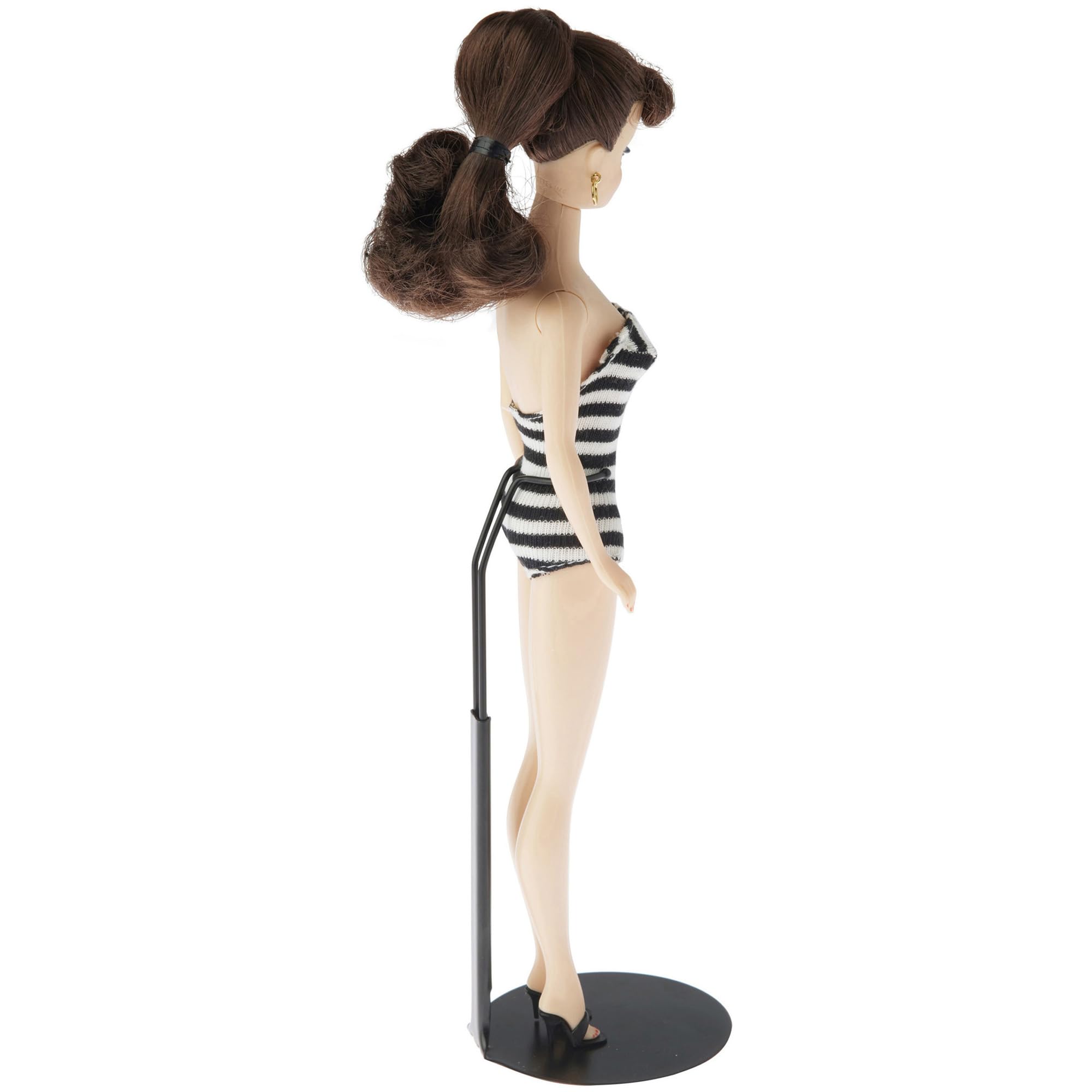 Plymor DSP-5125B Adjustable Black Metal Doll Stand for 10-12 Inch Fashion Dolls with Slim Waist