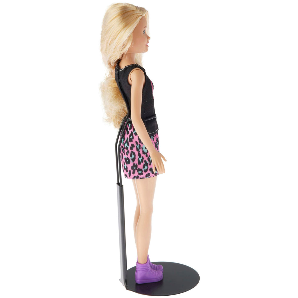 Plymor DSP-5125B Adjustable Black Metal Doll Stand for 10-12 Inch Fashion Dolls with Slim Waist