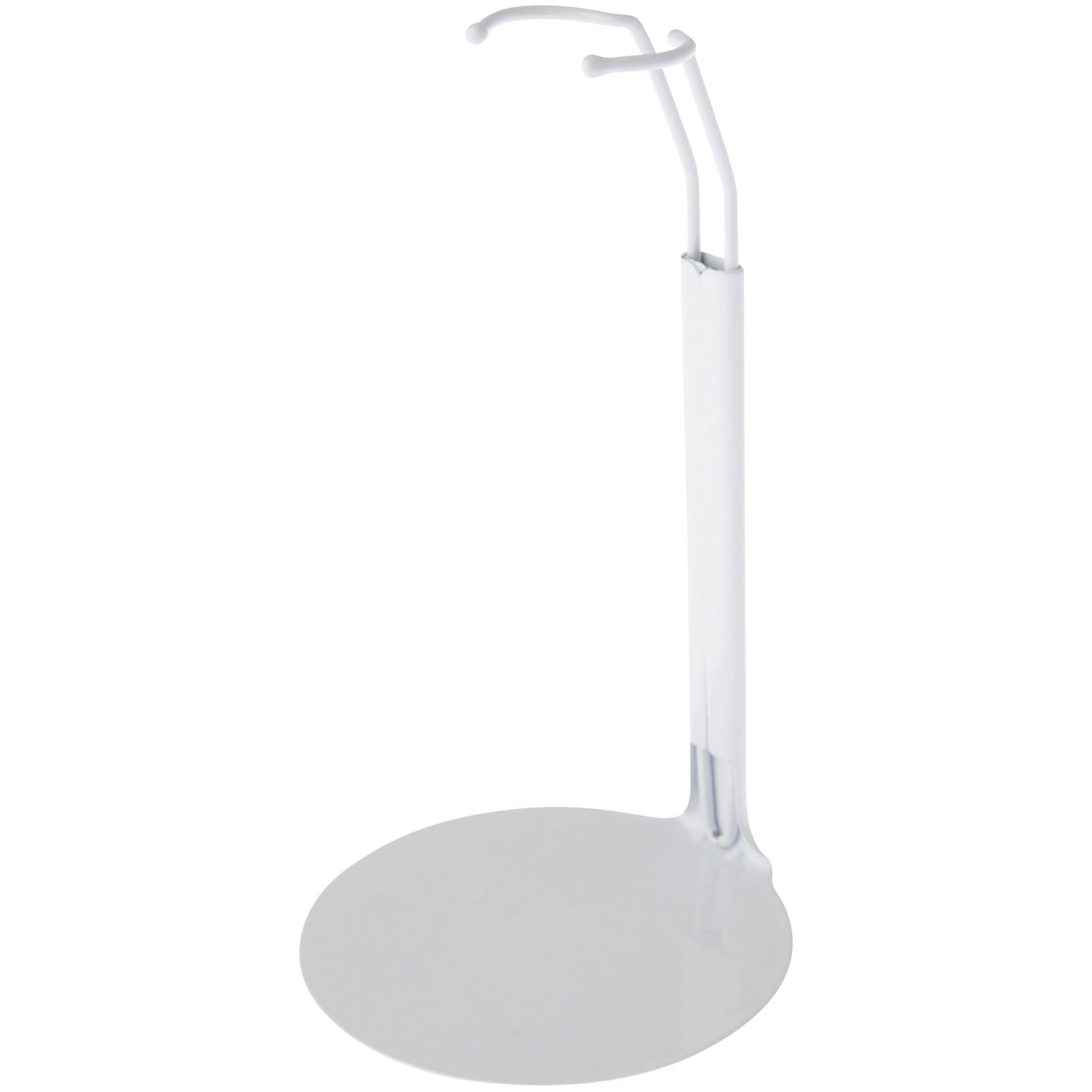 Plymor White Adjustable Doll Stand for 10-12 Inch Slim Waist Fashion Dolls