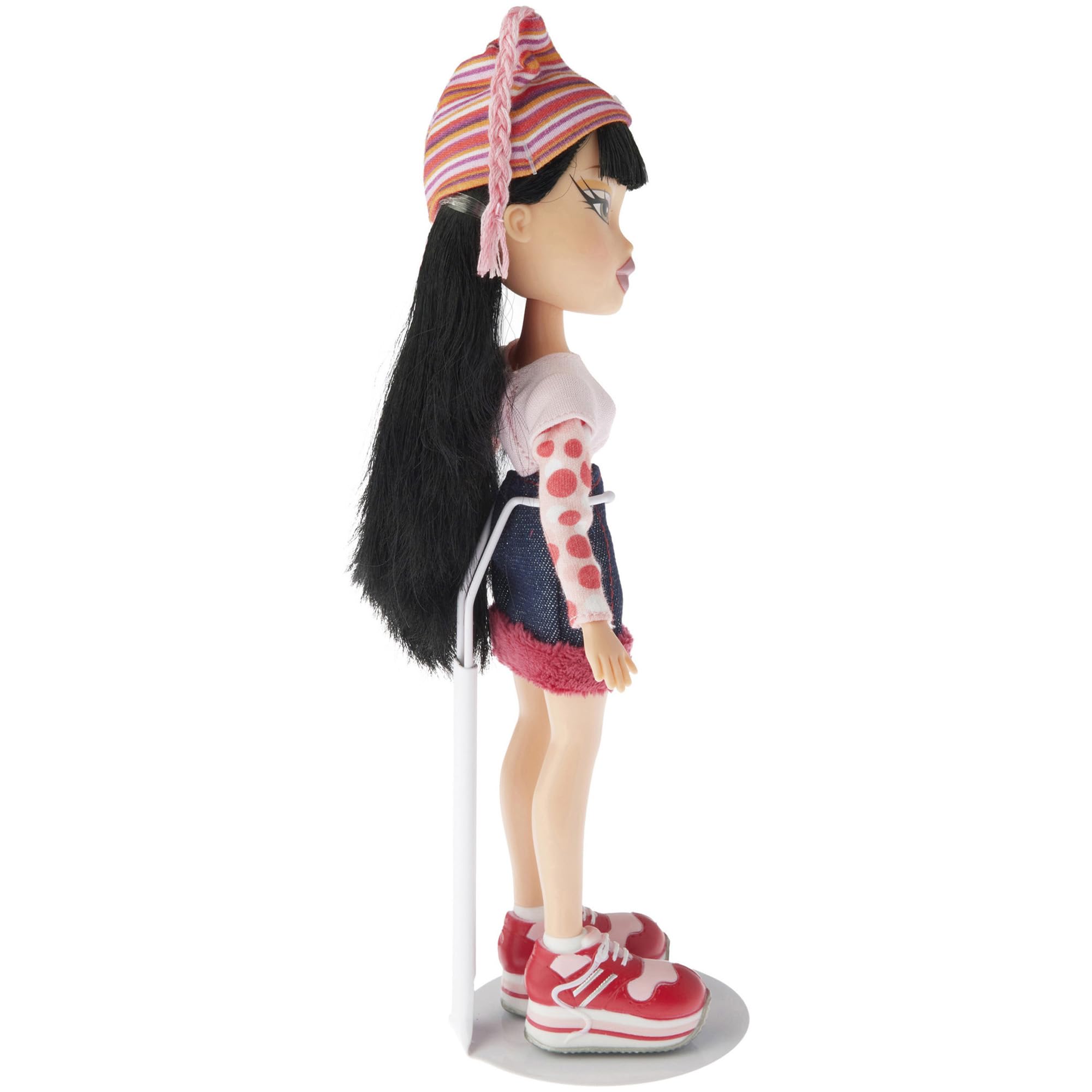 Plymor White Adjustable Doll Stand for 10-12 Inch Slim Waist Fashion Dolls