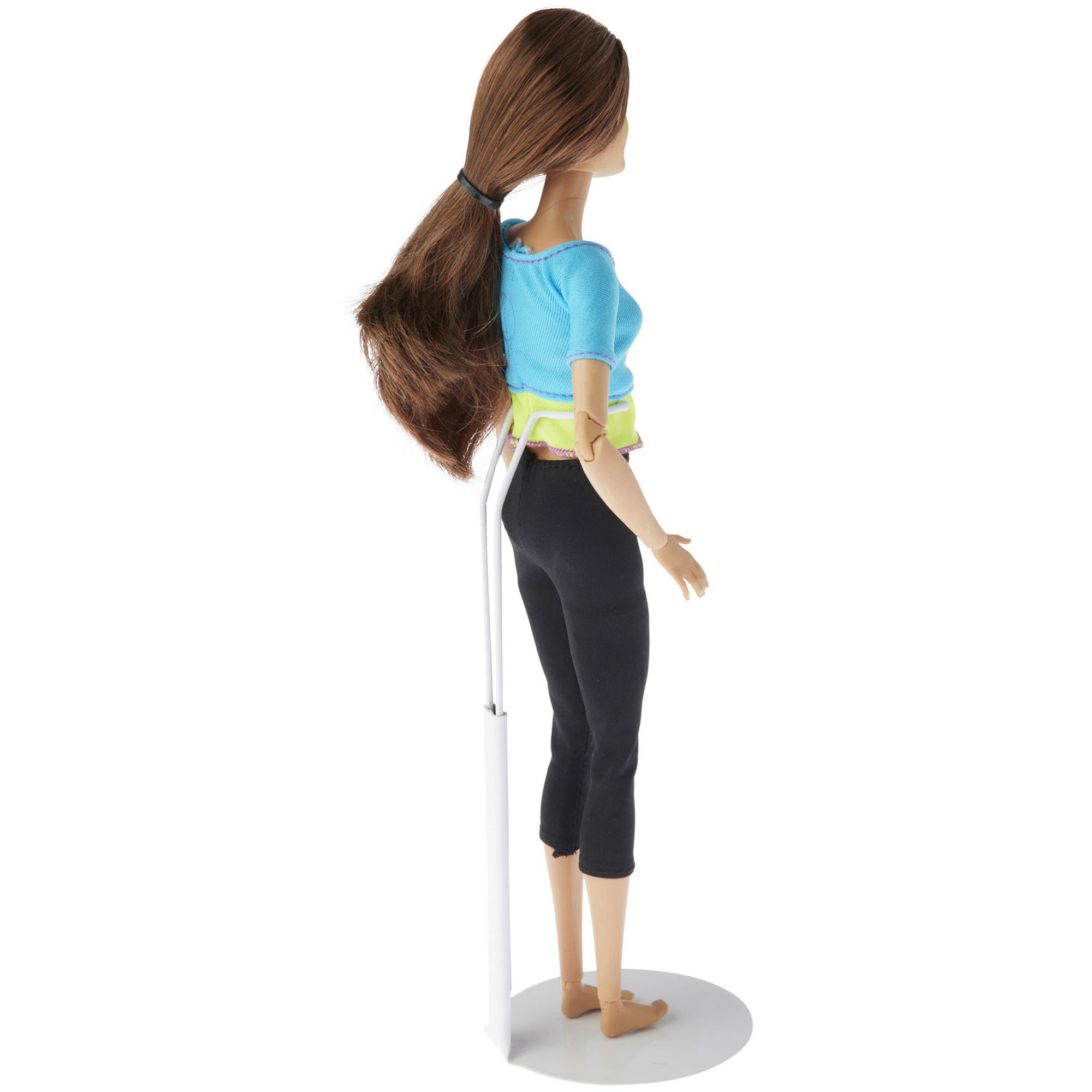 Plymor White Adjustable Doll Stand for 10-12 Inch Slim Waist Fashion Dolls