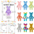 Pocket Bear Hug Emotional Support Gifts – 10 Mini Worry Bears with Cards for Anxiety Relief and Positivity