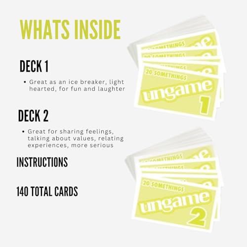 Pocket UNGAME: 20 Somethings Card Game – Lighthearted & Serious Questions for Young Adults (Ages 18+)