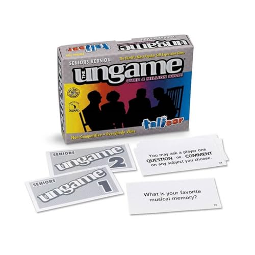 Pocket UNGAME Seniors Edition - Non-Competitive Card Game for Ages 55+ with 140 Large-Print Cards