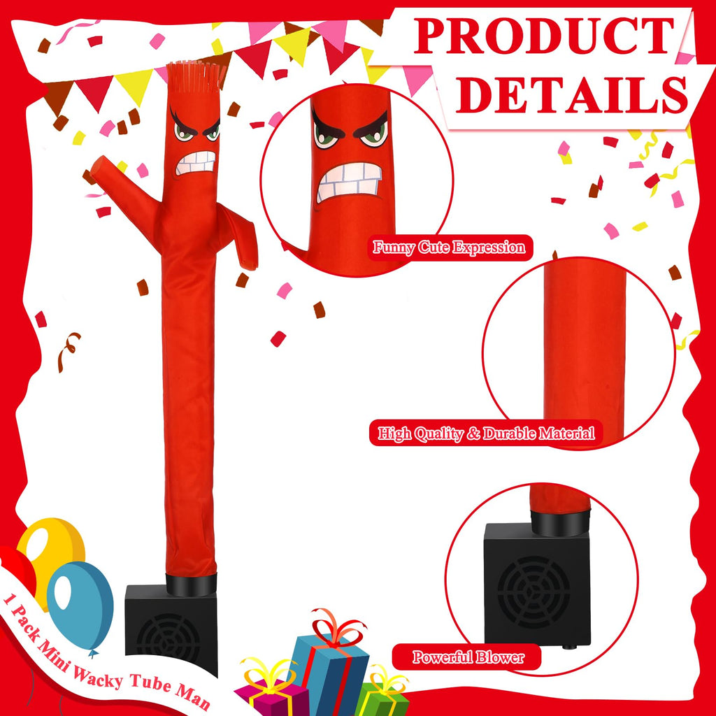 Poen Mini Wacky Waving Inflatable Tube Guy – Desktop Toy with Blower for Pranks and Office Decor