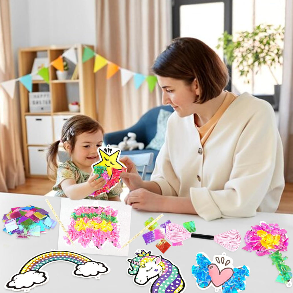 Poke-in Craft and Art Kit – Magical Dream Decor with 700 Fabric Squares for Kids Ages 4-10+
