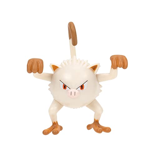 Pokémon Clip 'n' Go Nest Ball with Mankey Figure - 5 cm Official Pokéball Toy for Kids Ages 4+